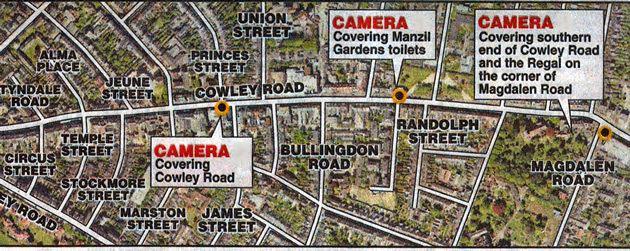 cowley road camera locations